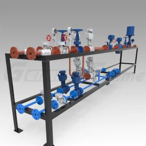 Ventiltrieb für Abfallflüssigkeit